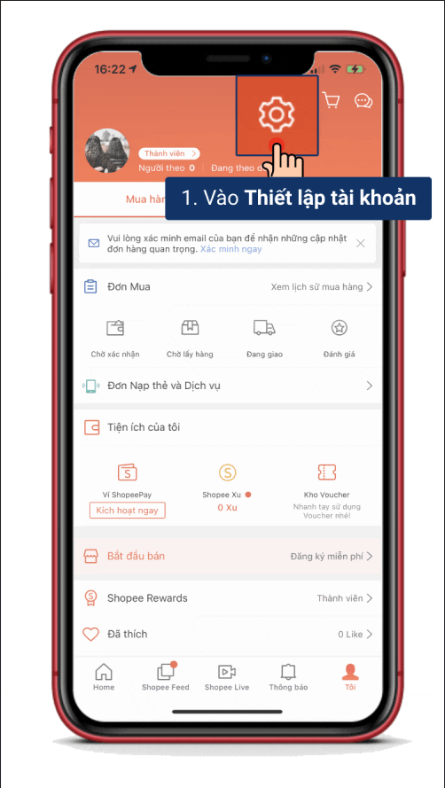 Nắm bắt cách đổi số điện thoại trên Shopee đơn giản, tiện lợi